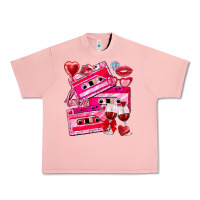 Salmon valentines day cassette Urban Heavy Tee - NancyCooperArtShop