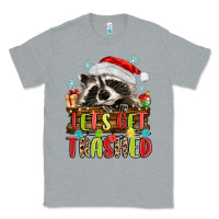 Heather Grey lets get trashed with raccoon Classic Tee - MaliasSmallBusiness