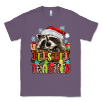 Lavender lets get trashed with raccoon Classic Tee - MaliasSmallBusiness