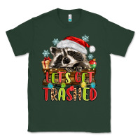 Sports Green lets get trashed with raccoon Classic Tee - MaliasSmallBusiness