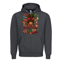 Smoke santas favorite hair stylist afro messy bun Zipper Hoodie - texasbilliewilder