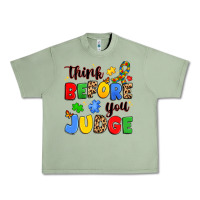 Oil Green think before you judge Urban Heavy Tee - JahusDesignShop