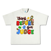 Pistachio think before you judge Urban Heavy Tee - JahusDesignShop