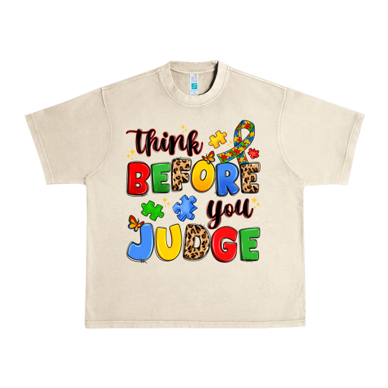 Think Before You Judge Urban Heavy Tee by JahusDesignShop | Teevron