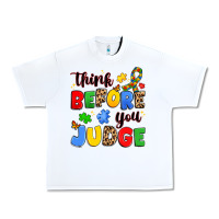 White think before you judge Urban Heavy Tee - JahusDesignShop