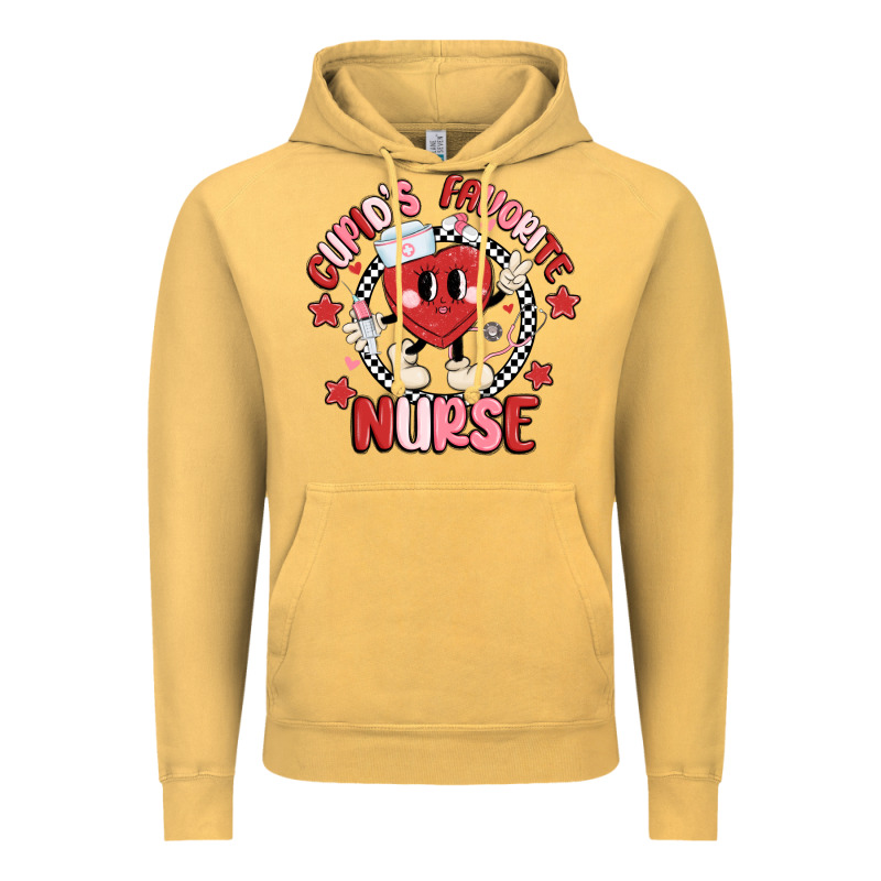 Cupids Favorite Nurse Vintage Hoodie by MaliasSmallBusiness | Teevron