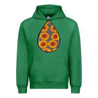 Emerald african fabric pattern teardrop earrings 5 Urban Hoodie - BundleAndBundleShop