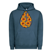 Pigment Midnight Navy african fabric pattern teardrop earrings 5 Urban Hoodie - BundleAndBundleShop