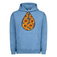 Pigment Pebble Blue african fabric pattern teardrop earrings 5 Urban Hoodie - BundleAndBundleShop