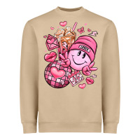 Mushroom retro valentines day Heavyweight Sweatshirt - LillyAllenDesigns