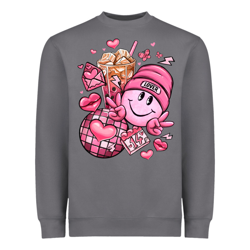 Retro Valentines Day Heavyweight Sweatshirt by LillyAllenDesigns | Teevron