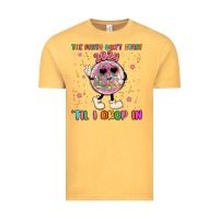 Vintage Mustard the party don t start til i drop in Vintage Tee - MaliasSmallBusiness