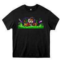 Black one spooky nurse libbey glass Heavy Core Tee - BundleAndBundleShop