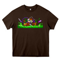 Chocolate Brown one spooky nurse libbey glass Heavy Core Tee - BundleAndBundleShop