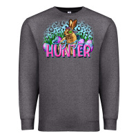 Charcoal Heather Egg hunter Easter Day Premium Sweatshirt - CowGirlArtShop