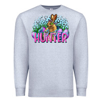 Heather Grey Egg hunter Easter Day Premium Sweatshirt - CowGirlArtShop