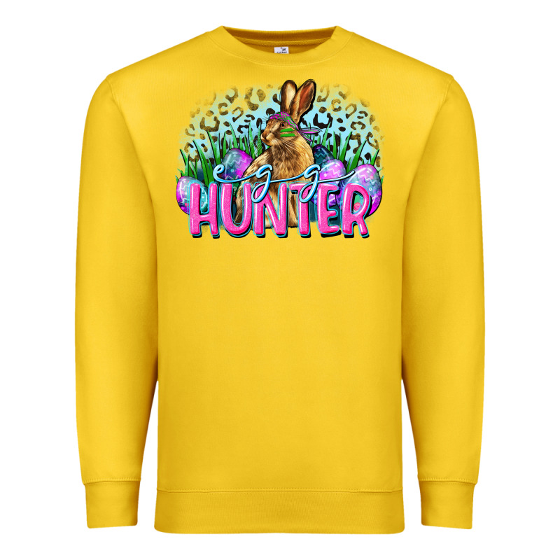 Egg Hunter Easter Day Premium Sweatshirt by CowGirlArtShop | Teevron