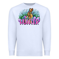White Egg hunter Easter Day Premium Sweatshirt - CowGirlArtShop