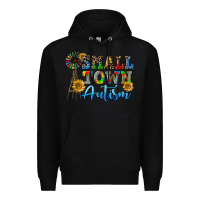 Black small town autism Premium Hoodie - CowGirlArtShop