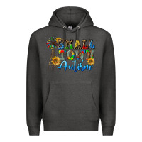 Charcoal Heather small town autism Premium Hoodie - CowGirlArtShop
