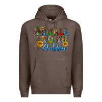 Coffee small town autism Premium Hoodie - CowGirlArtShop