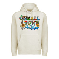 Oatmeal Heather small town autism Premium Hoodie - CowGirlArtShop
