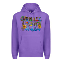 Purple small town autism Premium Hoodie - CowGirlArtShop