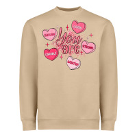 Mushroom you are enough valentines day Heavyweight Sweatshirt - LillyAllenDesigns