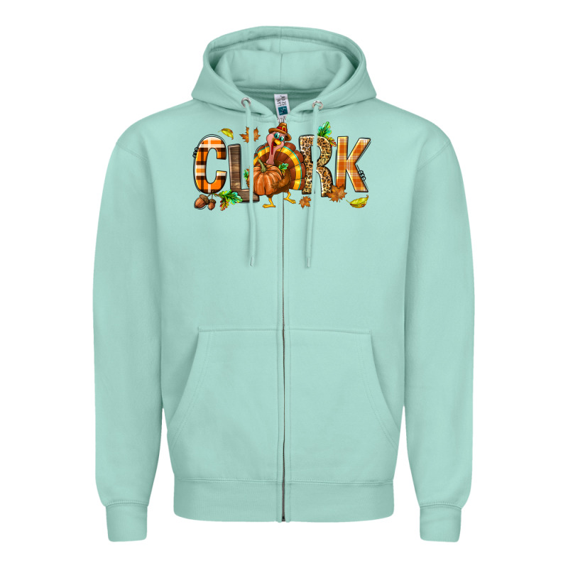 Personalized Thanksgiving Zipper Hoodie by NancyCooperArtShop | Teevron