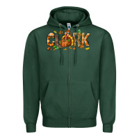 Sports Green Personalized Thanksgiving Zipper Hoodie - NancyCooperArtShop
