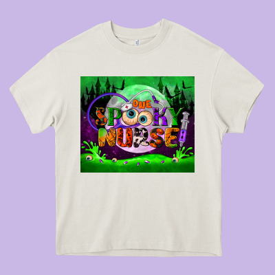 One Spooky Nurse Mouse Pad Heavy Core Tee Designed By Bundleandbundleshop