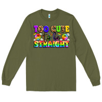 Army Green cute and colorful pride message Long Sleeve Tee - LillyAllenDesigns