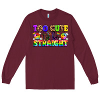 Burgundy cute and colorful pride message Long Sleeve Tee - LillyAllenDesigns