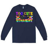 Navy cute and colorful pride message Long Sleeve Tee - LillyAllenDesigns
