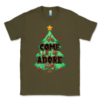 Army Green oh come let us adore him christmas tree Classic Tee - MaliasSmallBusiness