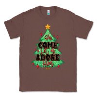 Chestnut oh come let us adore him christmas tree Classic Tee - MaliasSmallBusiness