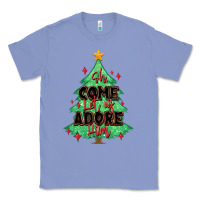 Colony Blue oh come let us adore him christmas tree Classic Tee - MaliasSmallBusiness