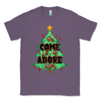 Lavender oh come let us adore him christmas tree Classic Tee - MaliasSmallBusiness