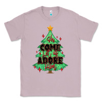 Lilac oh come let us adore him christmas tree Classic Tee - MaliasSmallBusiness