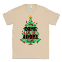 Mushroom oh come let us adore him christmas tree Classic Tee - MaliasSmallBusiness