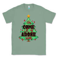 Sage oh come let us adore him christmas tree Classic Tee - MaliasSmallBusiness