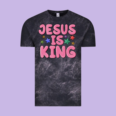 Jesus Is King Vintage Tee Designed By Maliassmallbusiness