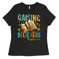 Black Raising believers matthew 4 17 Ladies Tee - AdoDesignShop