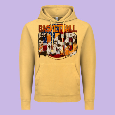 Basketball Dad Vintage Hoodie Designed By Jasminsmagicworld