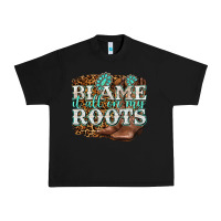 Black blame it all on my roots Urban Heavy Tee - NancyCooperArtShop