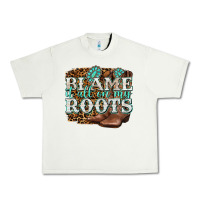 Pistachio blame it all on my roots Urban Heavy Tee - NancyCooperArtShop