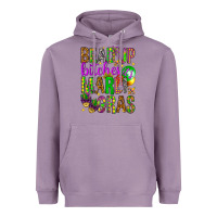 Lavender Bead up bitches it's Mardi Gras Heavyweight Hoodie - HowdyJamesFarm