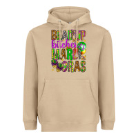 Mushroom Bead up bitches it's Mardi Gras Heavyweight Hoodie - HowdyJamesFarm