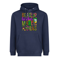 Navy Bead up bitches it's Mardi Gras Heavyweight Hoodie - HowdyJamesFarm