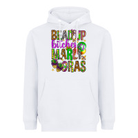 White Bead up bitches it's Mardi Gras Heavyweight Hoodie - HowdyJamesFarm